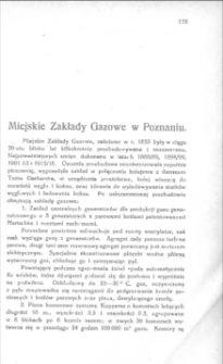 Miejskie Zakłady Gazowe w Poznaniu