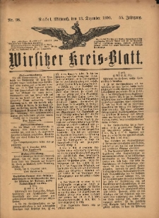 Wirsitzer Kreis-Blatt: herausgegeben vom Königlichen Landraths-Amte 1899.12.13 Jg.55 Nr98