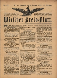 Wirsitzer Kreis-Blatt: herausgegeben vom Königlichen Landraths-Amte 1899.12.23 Jg.55 Nr101
