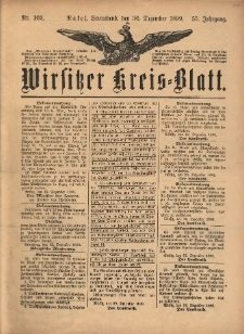 Wirsitzer Kreis-Blatt: herausgegeben vom K&ouml;niglichen Landraths-Amte 1899.12.30 Jg.55 Nr102
