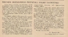 Imieniem zrzeszonego przemysłu Polski Zachodniej