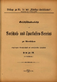 Beilage zu Nr14 des "Wirsitzer Kreisblattes" 1900.02.17