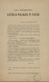 Rada Towarzystwa Czytelni Polskiej w Paryżu