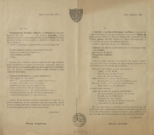 [Zaproszenie Inc.:] " Sz. Pan Towarzystwo Polskie "Sokół" w Paryżu ma zaszczyt zaprosić Sz. Pan [...] na obchód Gwiazdki ..."