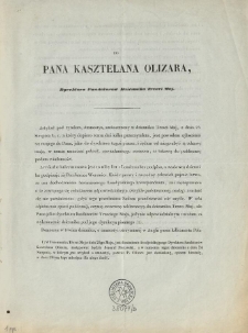 Do pana kasztelana Olizara, dyrektora Fundatorów dziennika Trzeci Maj