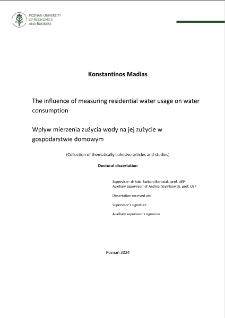 The influence of measuring residential water usage on water consumption