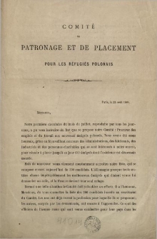 Comité de Patronage et de Placement pour les Réfugiés Polonais.