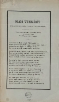 Toast wygnańców w rocznicę powstania styczniowego
