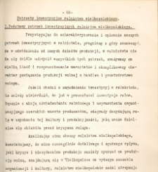 Inwestycje rolnicze. Potrzeby inwestycyjne rolnictwa Wielkopolskiego.