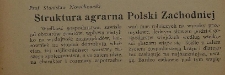 Struktura agrarna Polski Zachodniej