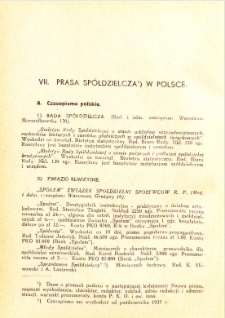 Prasa spółdzielcza w Polsce