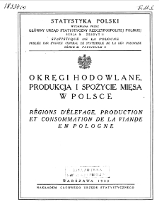 Okręgi hodowlane, produkcja i spożycie mięsa w Polsce