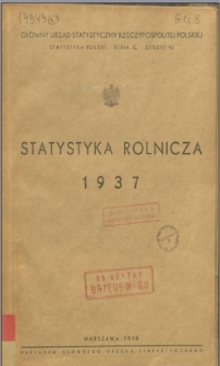 Statystyka rolnicza 1937