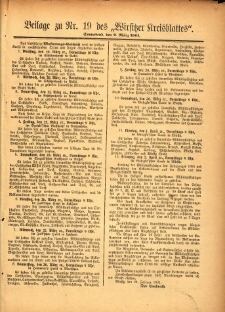 Beilage zu Nr.19 des „Wirsitzer Kreisblattes” 1901.03.09
