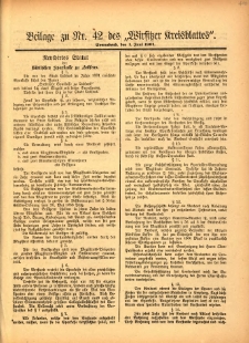 Beilage zu Nr.42 des „Wirsitzer Kreisblattes” 1901.06.02