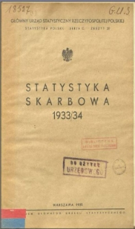 Statystyka skarbowa 1933/34