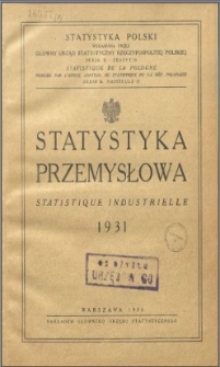Statystyka przemysłowa 1931