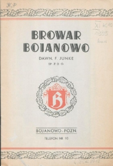 Browar Bojanowo dawn. F. Junke Sp. z o.o