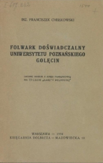 Folwark doświadczalny Uniwersytetu Poznańskiego Golęcin