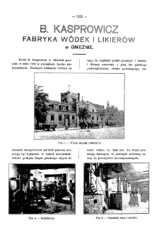 B.Kasprowicz Fabryka Wódek i Likierów w Gnieźnie