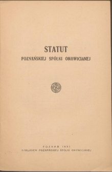 Statut Poznańskiej Spółki Okowicianej