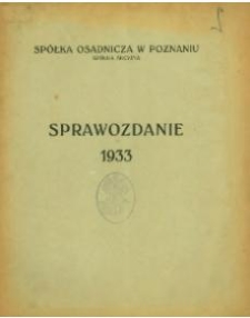 Sprawozdanie za piętnasty rok obrachunkowy 1933