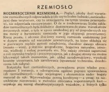 Rozmieszczenie rzemiosła