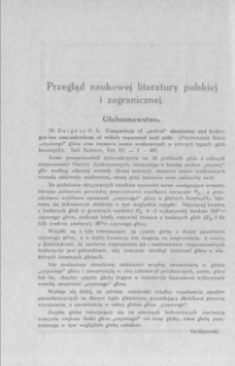 Przegląd naukowej literatury polskiej i zagranicznej