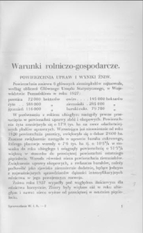Warunki rolniczo-gospodarcze