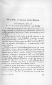Warunki rolniczo-gospodarcze