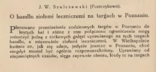 O handlu ziołami leczniczymi na targach w Poznaniu