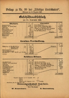 Beilage zu Nr.99 des „Wirsitzer Kreisblattes” 1901.12.18