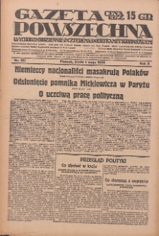 Gazeta Powszechna: wychodzi codziennie z czterema dodatkami tygodniowemi 1929.05.01 R10 Nr101