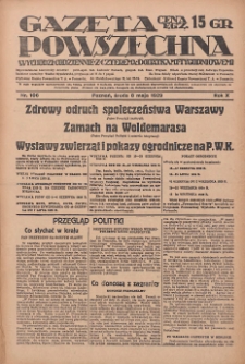 Gazeta Powszechna: wychodzi codziennie z czterema dodatkami tygodniowemi 1929.05.08 R.10 Nr106