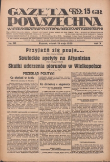 Gazeta Powszechna: wychodzi codziennie z czterema dodatkami tygodniowemi 1929.05.13 R.10 Nr110