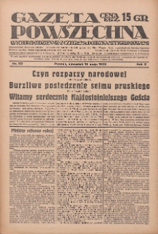 Gazeta Powszechna: wychodzi codziennie z czterema dodatkami tygodniowemi 1929.05.16 R.10 Nr112