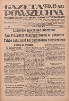 Gazeta Powszechna: wychodzi codziennie z czterema dodatkami tygodniowemi 1929.05.17 R.10 Nr113