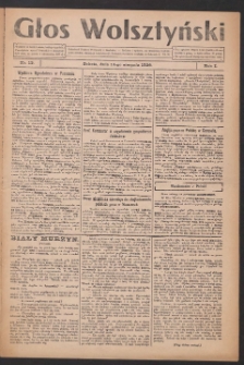 Głos Wolsztyński 1926.08.14 R.1 Nr13