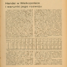 Handel w Wielkopolsce i warunki jego rozwoju
