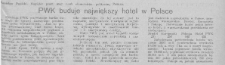 PWK buduje największy hotel