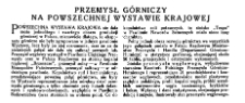 Przemysł górniczy na Powszechnej Wystawie Krajowe