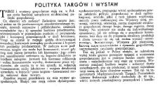 Polityka Targów i Wystaw