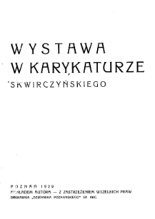 Wystawa w karykaturze Skwirczyńskiego
