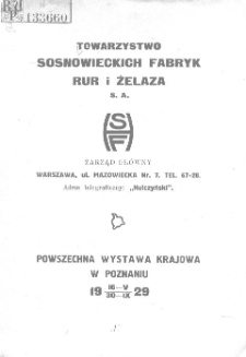 Towarzystwo Sosnowieckich Fabryk Rur i Żelaza S.A.