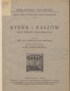 Rybna i Kaszów wsie powiatu krakowskiego