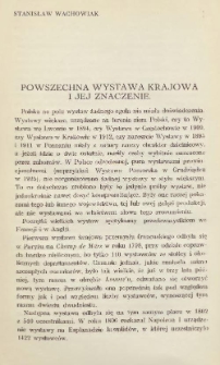 Powszechna Wystawa Krajowa i jej znaczenie
