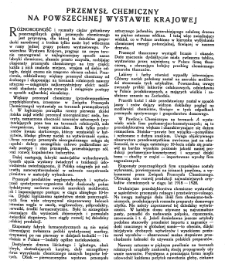 Przemysł chemiczny na Powszechnej Wystawie Krajowej