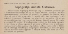 Topografja miasta Ostrowa