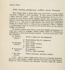 Szkic budowy geologicznej podłoża miasta Poznania