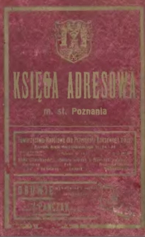 Książka adresowa miasta stołecznego Poznania